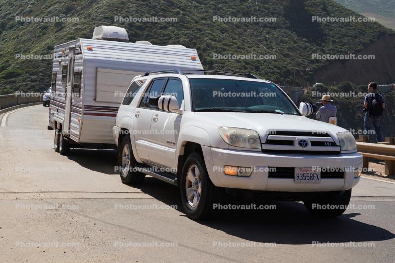 Toyota SUV with Camper Trailer