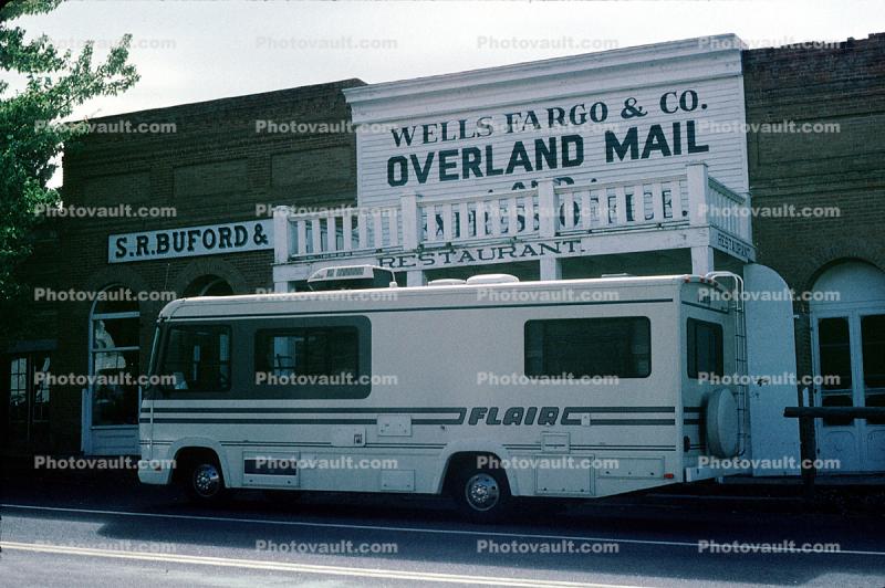 Wells Fargo & Co., Overland Mail, S.R. Buford, Fleetwood Flair Motorhome, Virginia City