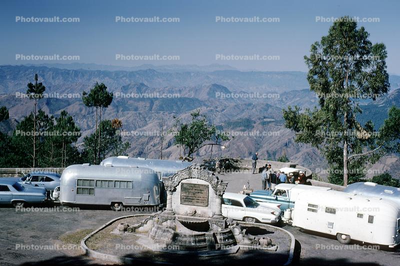 Camino Mexico-Morelia, Guadalajara, Airstream Trailers Caravan, Rally, Club,  Trip to Mexico City, April 1965, 1960s, Car, Vehicle, Automobile Images,  Photography, Stock Pictures, Archives, Fine Art Prints