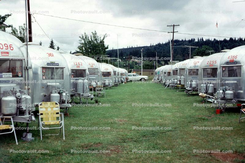 Airstream Trailers, caravan, July 1962, 1960s