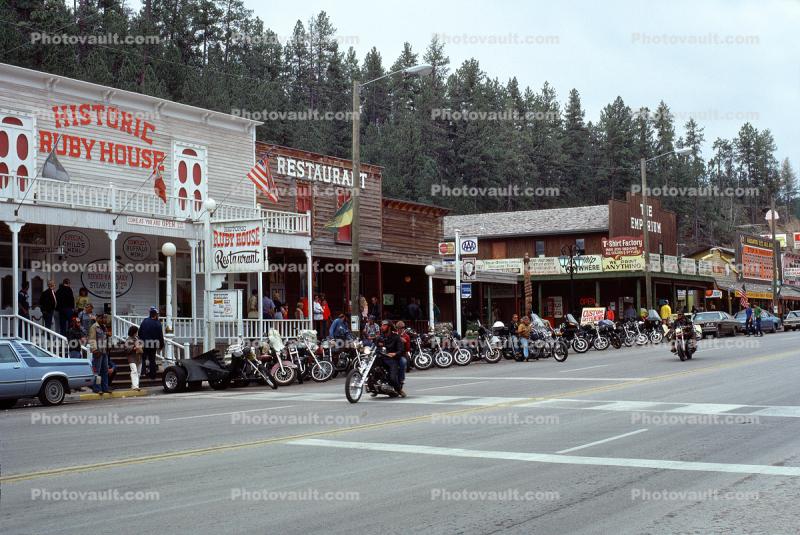 Sturgis Motorcycle Rally, Highway, Road, August 1981, 1980s