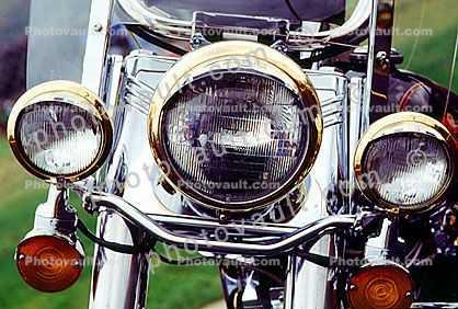 Harley-Davidson, Headlight, Head Lights, Chrome