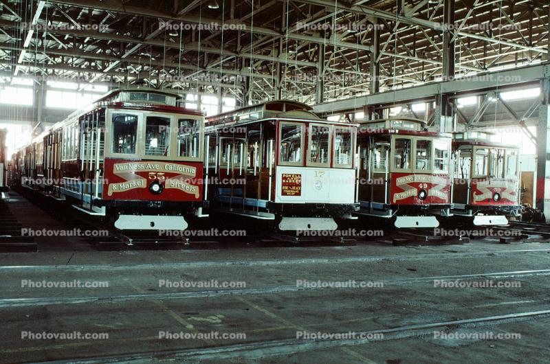 55, Repair Shop, Maintenance, San Francisco Cable Car Repair Barn, Potrero Division Trolley Coach Facility, 1983, 1980s, MRO