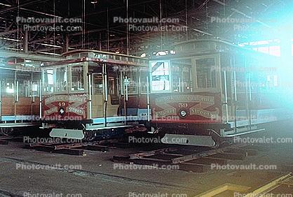 59, 49, San Francisco Cable Car Repair Barn, Potrero Division Trolley Coach Facility, 1983, 1980s, MRO