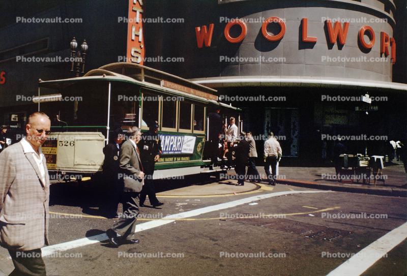 Cable Car Turntable, Woolworth's, 1959, 1950s