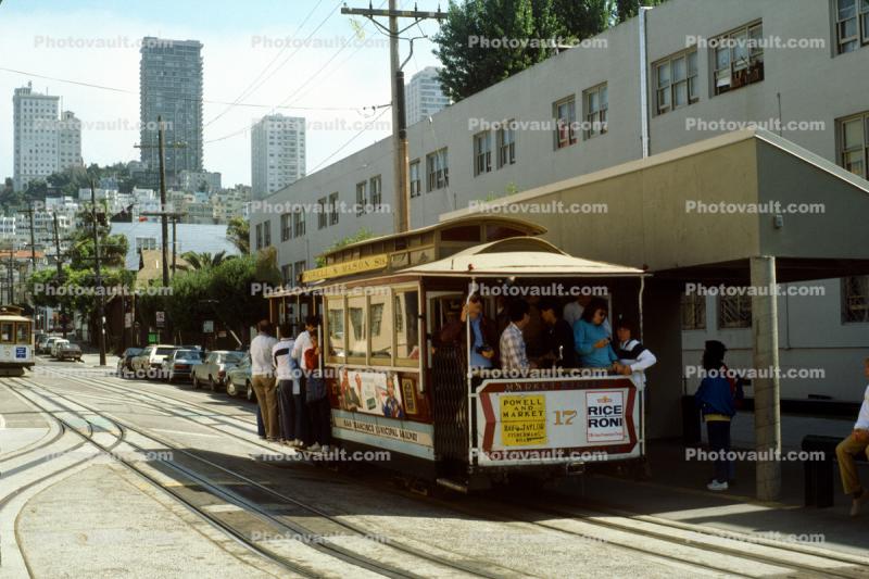 Cable Car Terminus, June 1987, 1960s