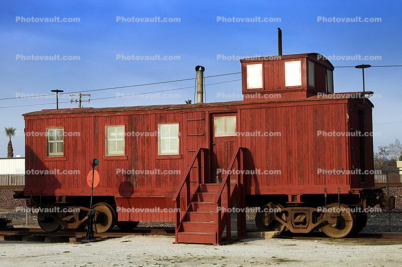 Red Caboose, Shafter Depot Museum, railroad station, building, Shafter, Kern County