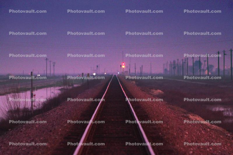 Signal Lights, Highway-43, north of Bakersfield