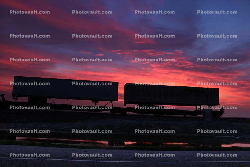 Sunset Clouds, Container Shipment