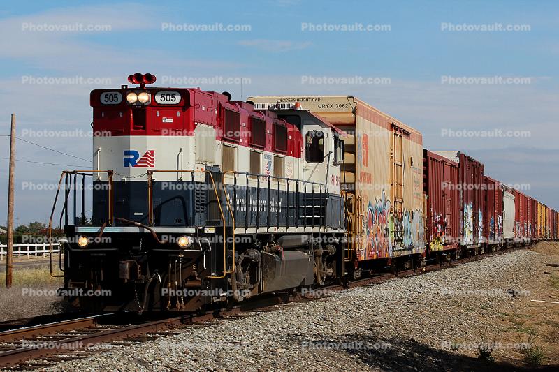 CNFR 505, 3GS21B-DE, California Northern Railroad, Gustine, California