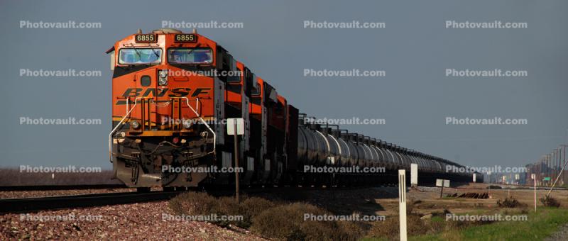 BNSF ES44C4 6855, Oil Tanker Train, Diesel Engine 6855, GE ES44C4
