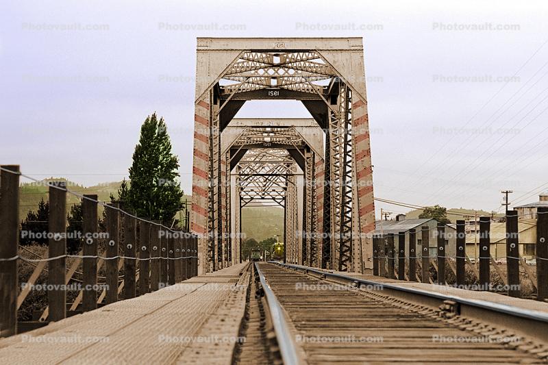 Truss Bridge, Railroad Tracks