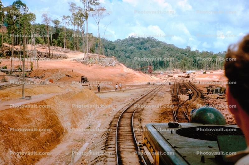 Mining Train, Soil Erosion, Bukit Ibam, 1950s