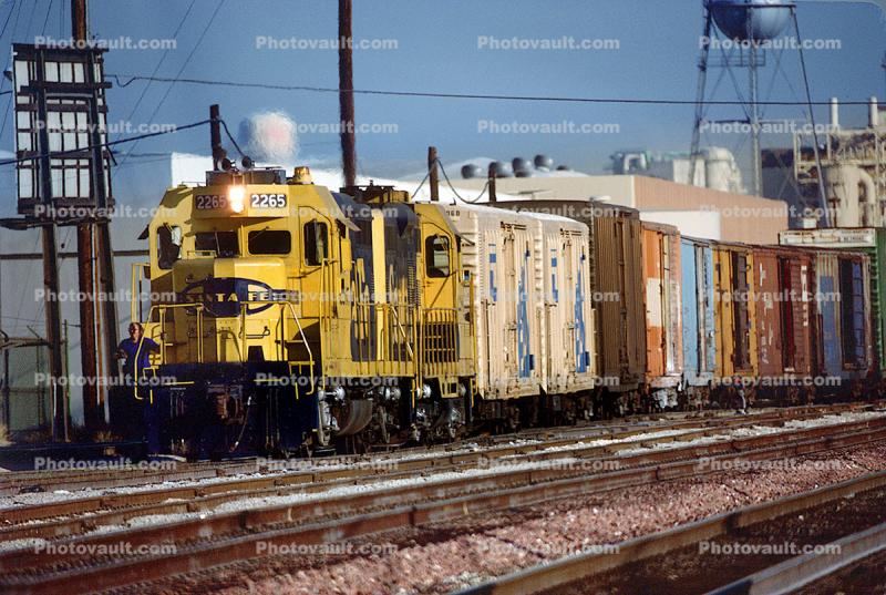 ATSF 2265, Santa-Fe, blue/yellow