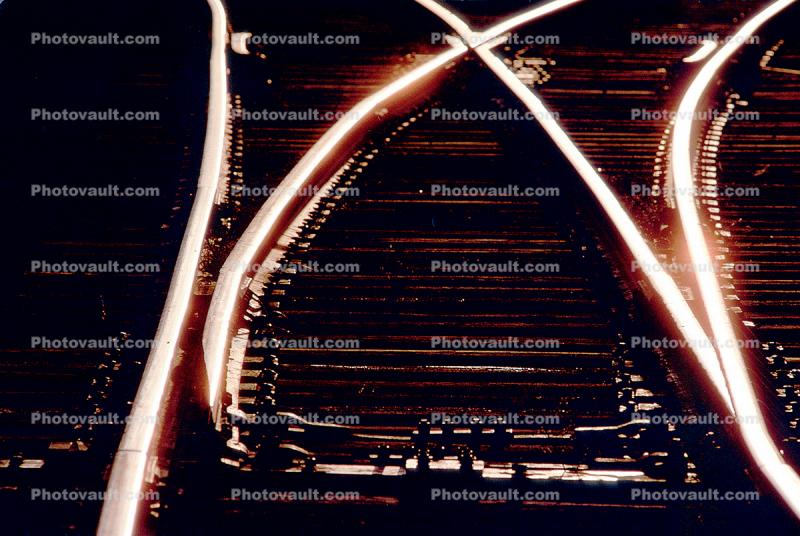 Railroad Tracks in a Shiney Sunset, Gallup NM, 3 June 1989