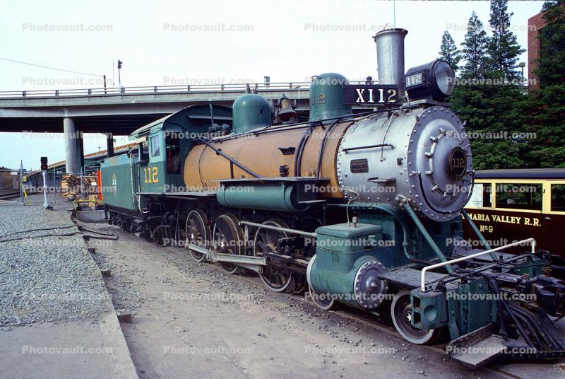 NWP 112, Alco 4-6-0, Northwestern Pacific Railroad Company, X112