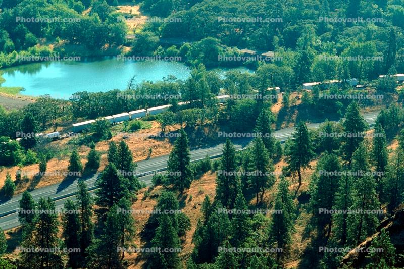 Columbia River, Oregon, Railroad Tracks, 11 August 1991