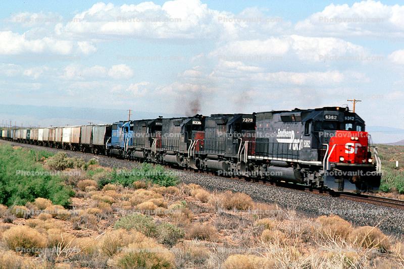 SP 8362, SP 7379, SP 8336, Southern Pacific, Diesel Locomotive, southern New Mexico, USA