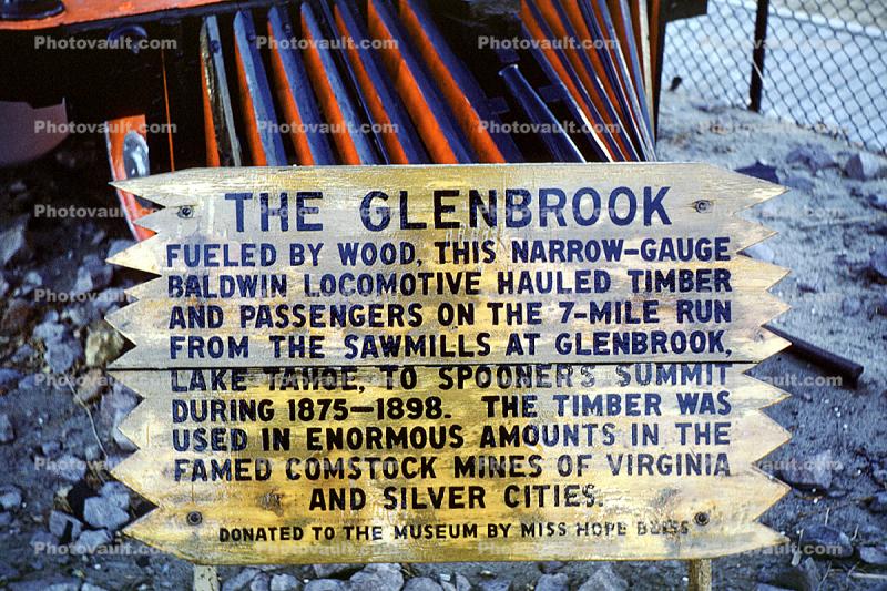 The Glenbrook, Baldwin Locomotive, 1958, 1950s