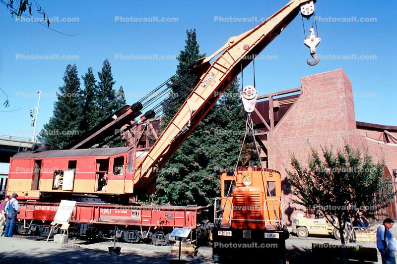 Steam Crane, Southern Pacific Wrecking Crane, SPMW 7070