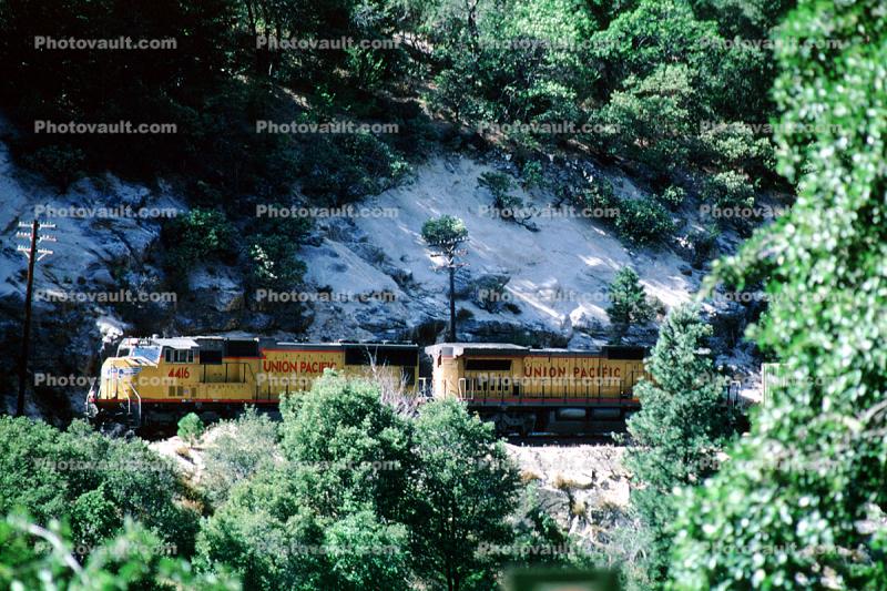 UP 4416, Union Pacific, Feather River Canyon, Sierra-Nevada Mountains