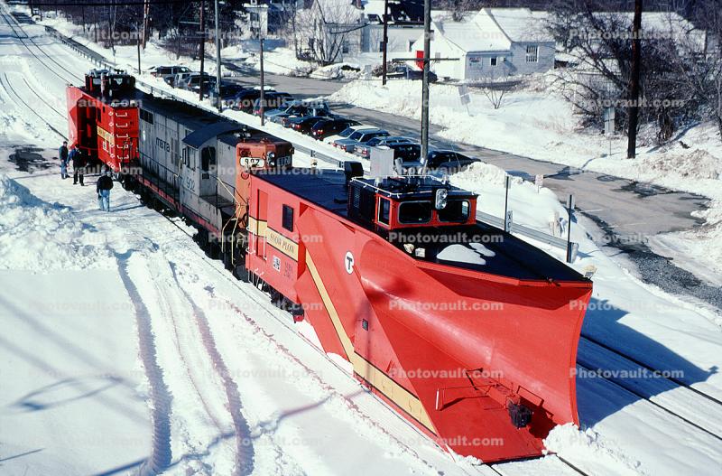 MBTA 2746, MBTA 902, Snow Plow, Acton MA, Massachusetts Bay Transportation Authority, Caboose, 1950s