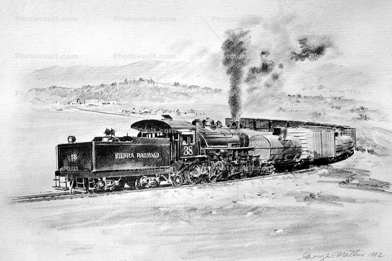 Sierra Railroad 38, 2-6-6-2, logging Mallet