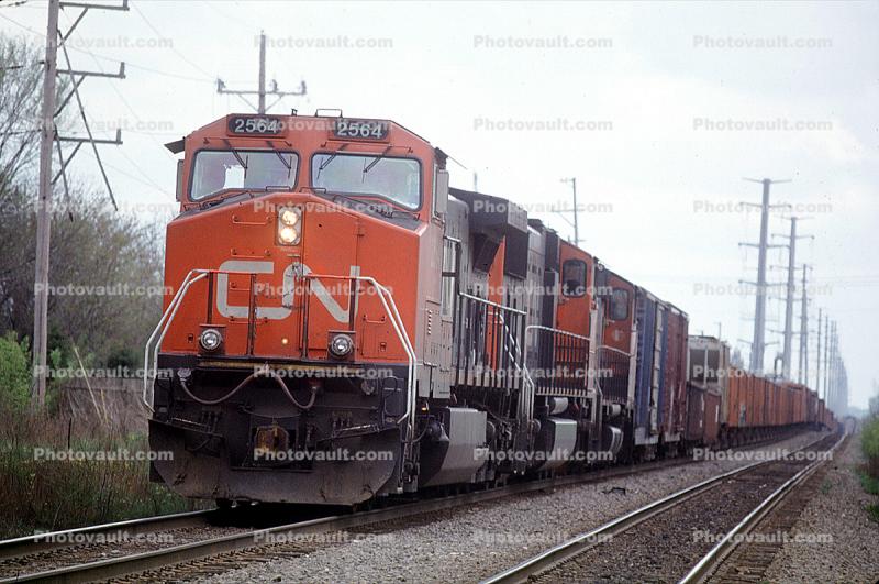 CN 2564, MLW M420W, Diesel electric locomotive, Canadian National Railways