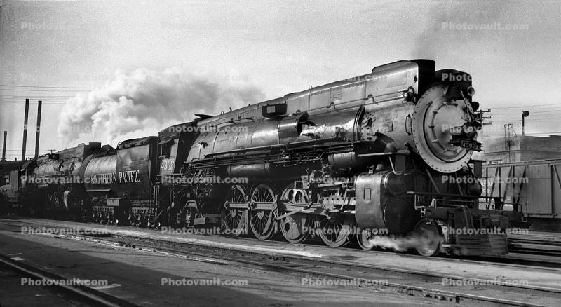Southern Pacific, SP 4302, Mountain Class Mt-1, 4-8-2, Skyline Casing, 1950s