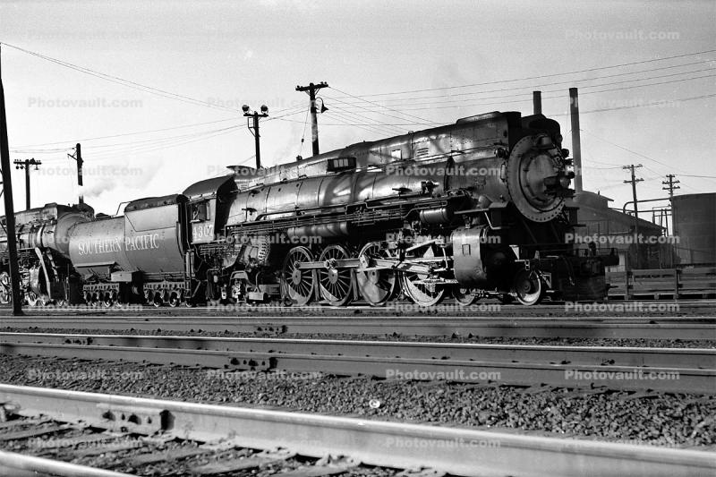 Southern Pacific, SP 4308, Mountain Class Mt-1 4-8-2, Skyline Casing, 1950s