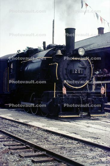 RDG 1251, Philadelphia & Reading 0-6-0T, RDG class B4a , Saddletank-type Locomotive, 1918, July 1965