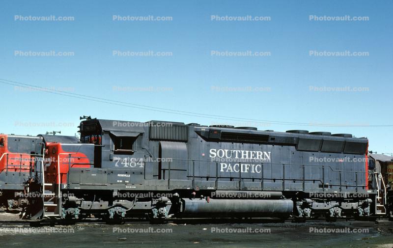 Southern Pacific SP 7484, SD45R, Sparks Nevada