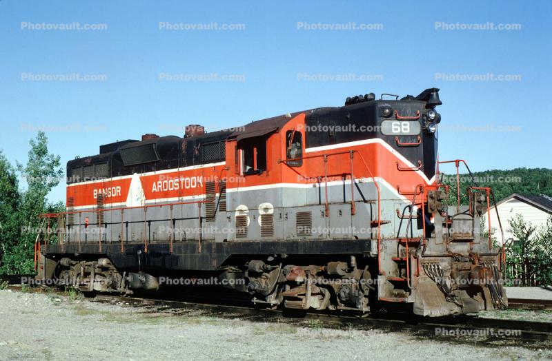 EMD GP7, Bangor & Aroostook, 68, Millinocket Maine