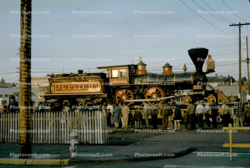 Jupiter Steam Engine, C.P.R.R., 4-4-0, Central Pacific Railroad #60, No. 60, September 1972, 1970s