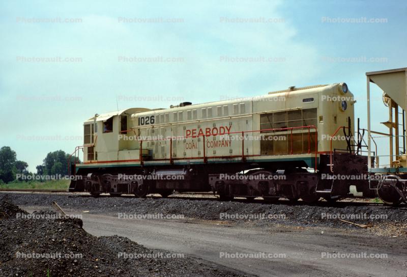 BLW DRS6-6-1500 #1026, Peabody Coal Mining Company Diesel Locomotive, PCCX 1026