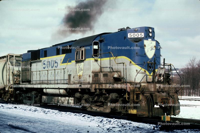 ALCo RS-11 #5005 Delaware & Hudson Locomotive, Binghampton New York, 1986