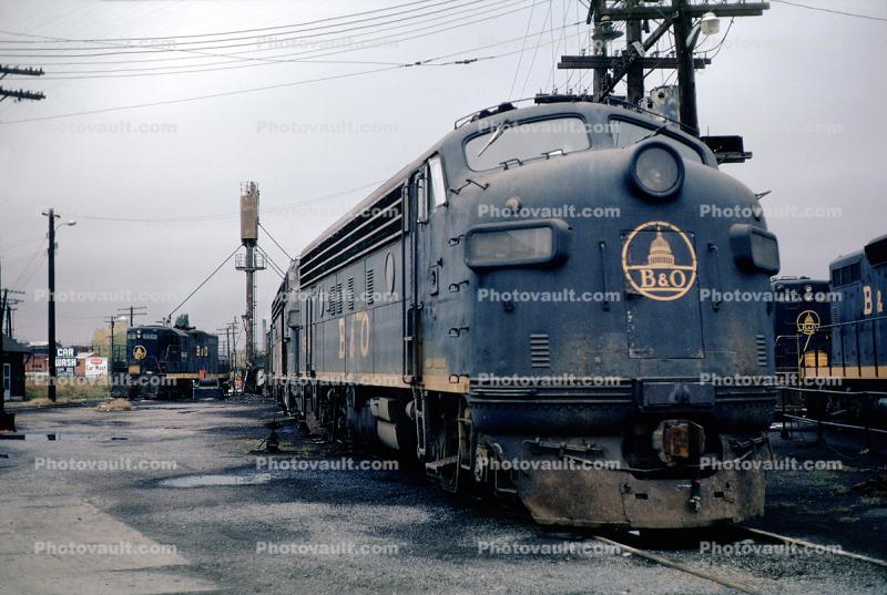 B&O F-Unit Locomotive, Rochester New York, January 1972, 1970s