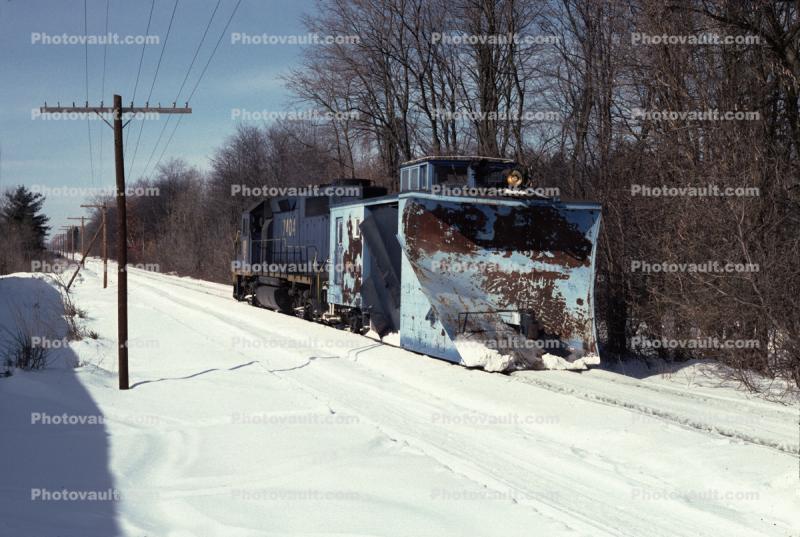 Snow Plow, ice, Scotia New York, February 1988