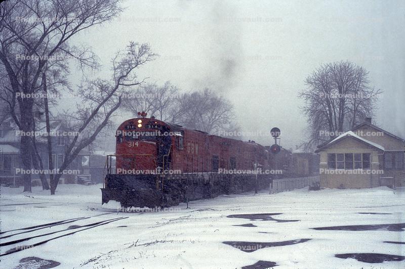 GBW 314, Driving through a Blizzard, GBW 313, GBW 309, Green Bay Wisconsin, March 1979