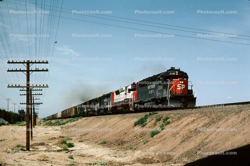 Southern Pacific, Boxcar, tracks, SP 3199