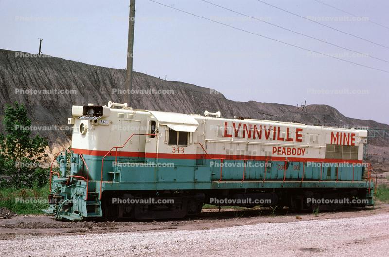 PCC 343, Lynnville Mine, Peabody Locomotive, Indiana