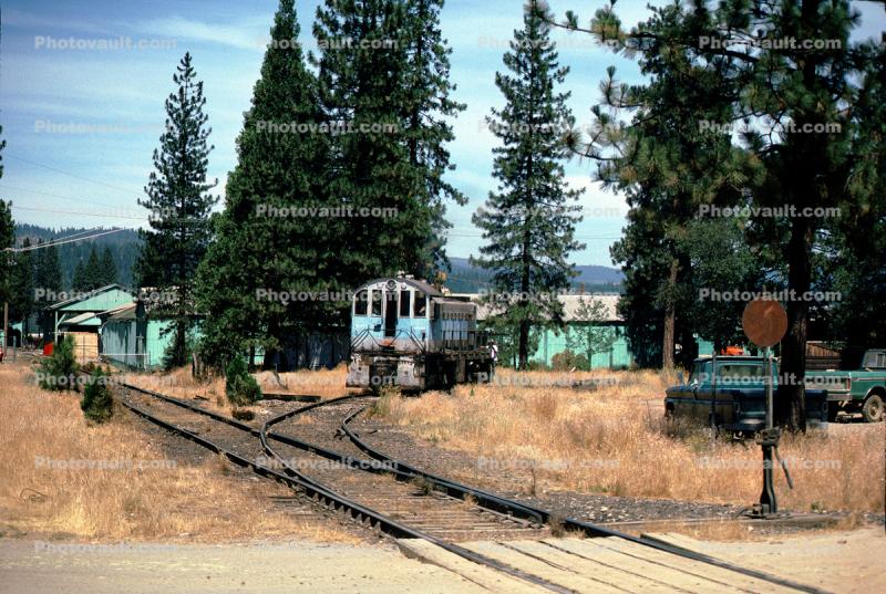 QRR switcher, Railroad, Quincy California in Plumas County