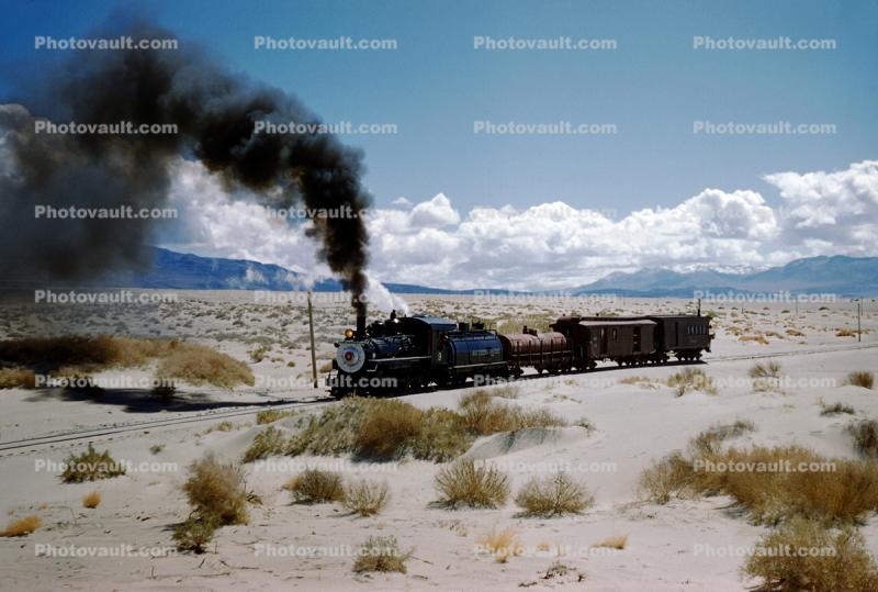 Southern Pacific Locomotive No 9 Train, Baldwin 4-6-0, Baldwin, Owens Valley California, 1940s