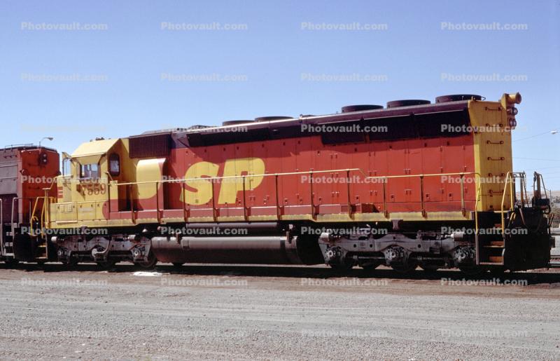 Southern Pacific Kodachrome Locomotive 7559, SD45R, August 1985, 1980s