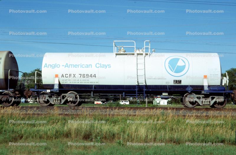 Anglo-American Clays Tank Car, January 1986