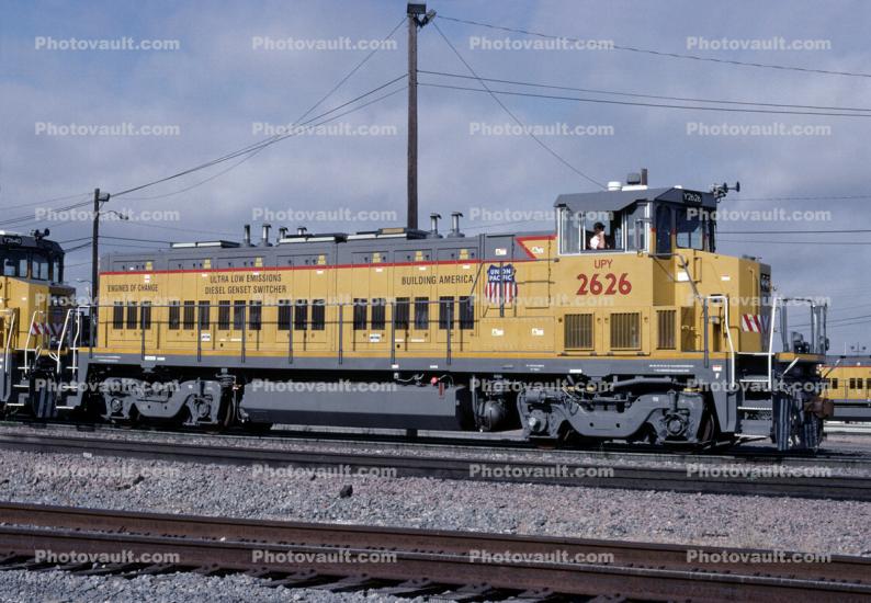 UPY 2626, Union Pacific Hybrid, Genset & ECO Locomotives, switcher