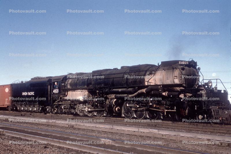 X4021, Big Boy Union Pacific, Alco 4-8-8-4, articulated steam locomotive, 1950s