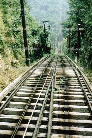 Lookout Mountain Incline, Funicular Railway, Chattanooga, Tennessee, August 17, 1966, 1960s