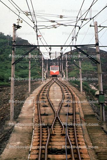 The Hakone Tozan Cablecar railway, Odawara, Japan, August 1968, 1960s