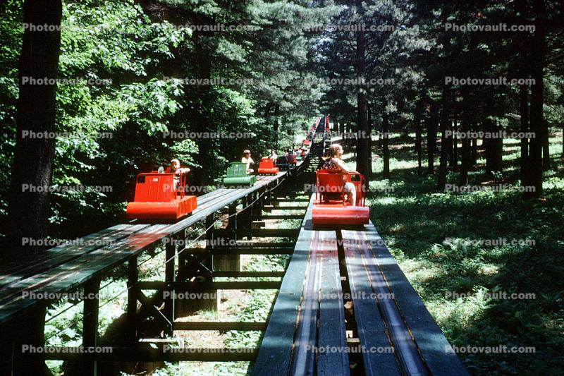 Cranmore Mountain Funicular, New Hampshire, 1952, 1950s, Ski-Mobile, Skimobile